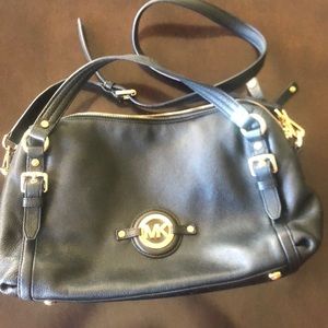 Michael Kors black authentic leather purse